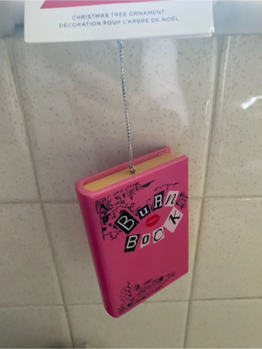 Hallmark Mean Girls Burn Book Christmas Holiday Ornament NWT